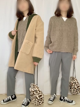 ももたさん（レディース・170cm）の冬コーディネート