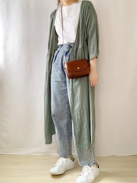 「jiggys shop（ジギーズショップ）のアイテム」を使った、ももたさん（レディース・170cm）の春コーディネート
