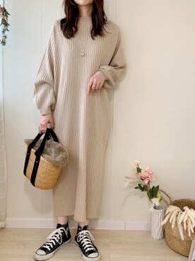 「アンポケット」｜ももたさん（レディース・170cm）の秋コーディネート