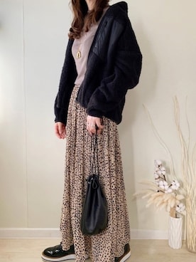 「Fizz（フィズ）のアイテム（ブルゾン）」を使った、ももたさん（レディース・170cm）の秋コーディネート
