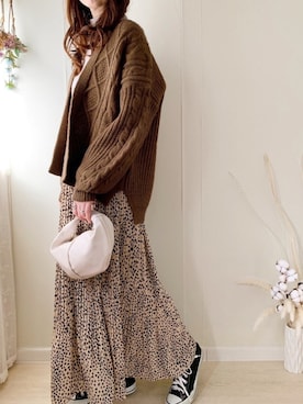 「LAC VERT」｜ももたさん（レディース・170cm）の冬コーディネート