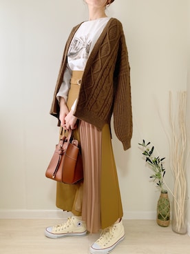 ももたさん（レディース・170cm）の冬コーディネート