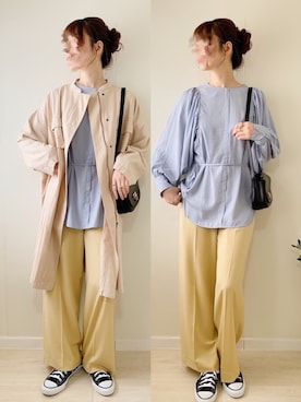 「crie conforto」｜「アイテム（ジャケット/アウター）」を使った、ももたさん（レディース・170cm）の冬コーディネート