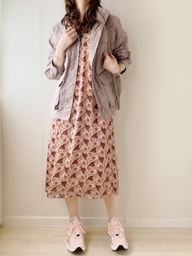 「crie conforto（クリーコンフォルト）のアイテム（ジャケット/アウター）」を使った、ももたさん（レディース・170cm）の春コーディネート