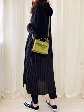 「socolla（ソコラ）のアイテム（ワンピース/ドレス）」を使った、ももたさん（レディース・170cm）の春コーディネート