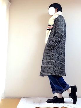 「LOVELESS（ラブレス）のアイテム（その他アウター）」を使った、tebaさん（メンズ・166cm）の冬コーディネート