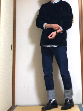 「アイテム（バングル/リストバンド）」を使った、tebaさん（メンズ・166cm・20代）の秋コーディネート