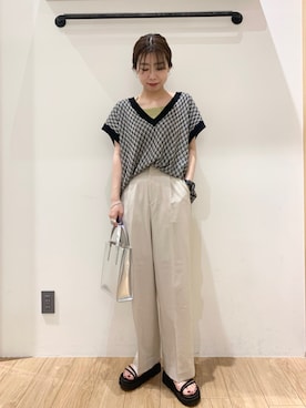 「ベストコーデ」｜「アイテム（キャミソール）」を使った、ゆいさん（レディース・160cm）の春コーディネート