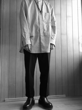 「メゾンマルジェラ」｜「アイテム（アクセサリー）」を使った、yuretadさん（メンズ・170cm）の冬コーディネート