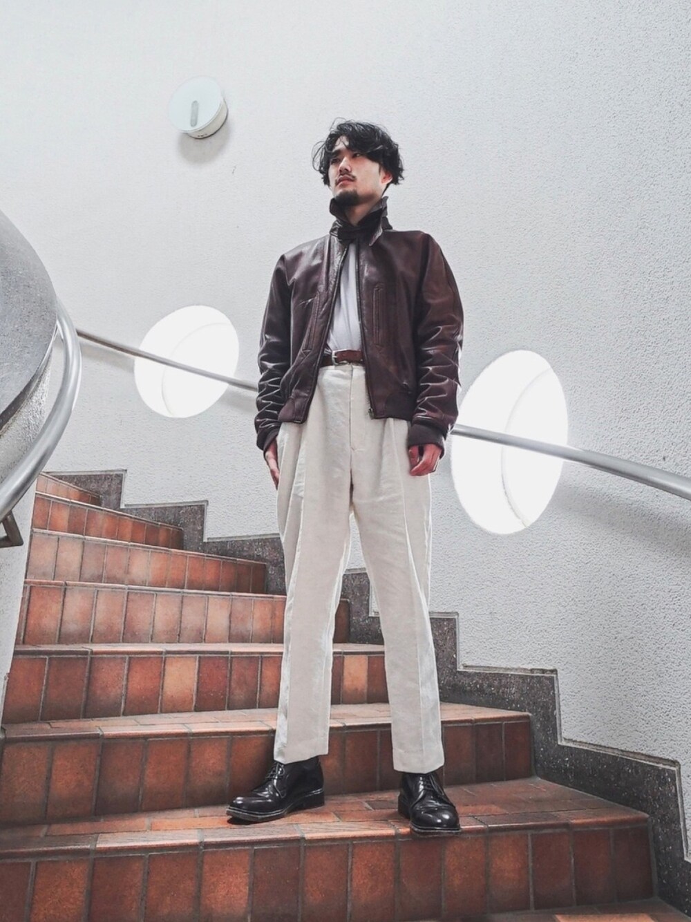 GUCCI ブラウン ライダース デニムジャケット 20210129141314711_1000.jpg