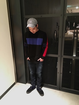 「ANVIL（アンヴィル）のアイテム（帽子）」を使った、Yanasanさん（メンズ・159cm）の冬コーディネート