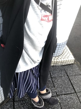 「アイテム（シャツワンピース）」を使った、さけまるさん（レディース・156cm・20代）の冬コーディネート