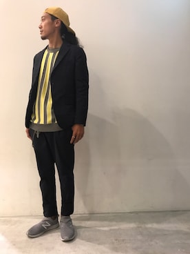 「SEVENDAYS=SUNDAY（セブンデイズサンデイ）のアイテム（ジャケット/アウター）」を使った、伊宝田優真さん（メンズ・175cm）の夏コーディネート