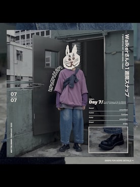 「STEEL（スティール）のアイテム」を使った、donttellmommyさん（メンズ・184cm）の春コーディネート