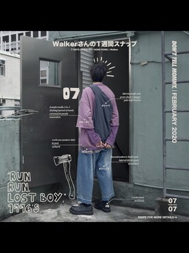 「STEEL（スティール）のアイテム」を使った、donttellmommyさん（メンズ・184cm）の春コーディネート