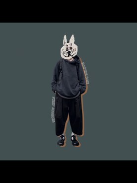 「SHINYAKOZUKA（シンヤコヅカ）のアイテム（チノパンツ）」を使った、donttellmommyさん（メンズ・184cm）の春コーディネート