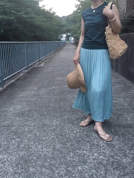 「SaaCha（サーチャ）のアイテム」を使った、saaさん（レディース・160cm）の夏コーディネート