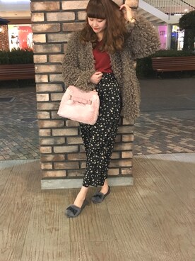 「サマンサタバサ」｜「アイテム（ジャケット/アウター）」を使った、kanyaさん（レディース・162cm）の冬コーディネート