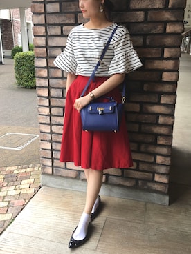 「サマンサタバサ」｜「アイテム（バレエシューズ）」を使った、kanyaさん（レディース・162cm）の春コーディネート