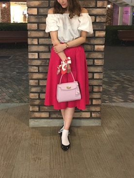 「サマンサタバサ」｜「アイテム（バレエシューズ）」を使った、kanyaさん（レディース・162cm）の春コーディネート