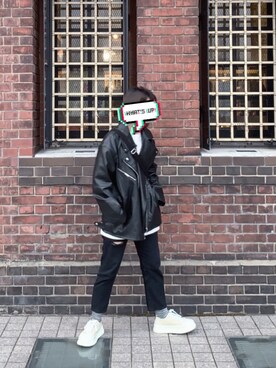 「Switfish（スイートフィッシュ）のアイテム」を使った、チォユさん（レディース・156cm）の秋コーディネート