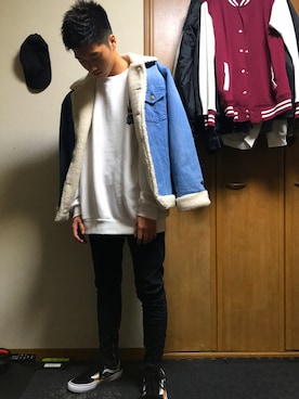 「#supreme」｜k4naさん（メンズ・171cm）の秋コーディネート