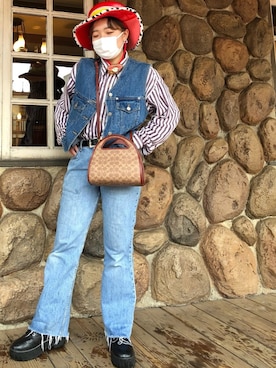 「denimondenim」｜KOTOmiさん（レディース・158cm）の春コーディネート