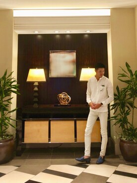 「GOSTAR DE FUGA（ゴスタール ジフーガ）のアイテム（シューズ）」を使った、Tokuさん（メンズ・178cm）の秋コーディネート