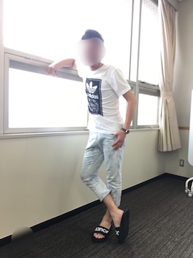 「semantic design（セマンティックデザイン）のアイテム」を使った、小坊主さん（メンズ・164cm）の夏コーディネート