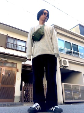 「HARIM（ハリム）のアイテム」を使った、John Doeさん（メンズ・174cm）の冬コーディネート