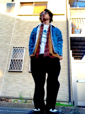 「HARIM（ハリム）のアイテム」を使った、John Doeさん（メンズ・174cm）の冬コーディネート