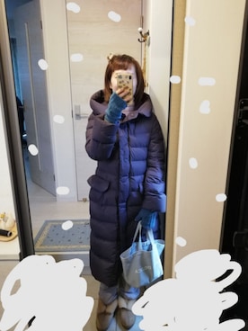 「UNIQLO（ユニクロ）のエクストラファインメリノリブタートルネックセーター（長袖）（ニット/セーター）」を使った、🌿rururu🫧さん（レディース・160cm）の冬コーディネート