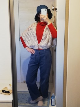 「note et silence （ノートエシロンス）のアイテム（パンツ）」を使った、🌿rururu🫧さん（レディース・160cm）の冬コーディネート