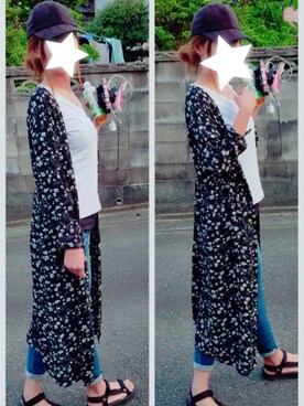 「アイテム（シャツワンピース）」を使った、Erieさん（レディース・170cm・20代）の春コーディネート