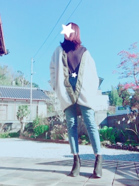 「アイテム（ブーティ）」を使った、Erieさん（レディース・170cm・30代）の冬コーディネート