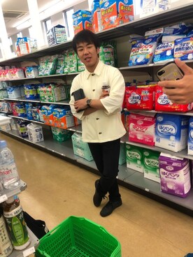 「TAKEO KIKUCHI（タケオキクチ）のアイテム（財布/小物）」を使った、ゆうさくさん（メンズ・168cm）の夏コーディネート