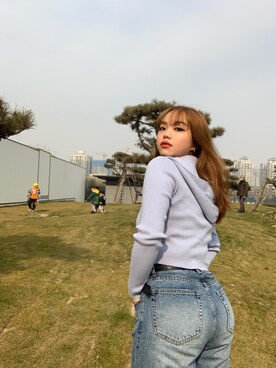「基础款」｜「アイテム（アクセサリー）」を使った、村上春草さん（レディース・158cm）の冬コーディネート