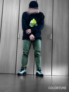 「リング」｜「アイテム（ニットキャップ/ビーニー）」を使った、翔さん（メンズ・170cm）の冬コーディネート