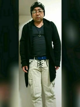 「roshell（ロシェル）のアイテム（その他アウター）」を使った、KEN.さん（メンズ・162cm）の秋コーディネート