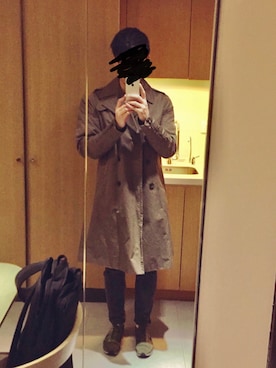 「ALLSAINTS（オールセインツ）のアイテム（トレンチコート）」を使った、khtsang25さん（メンズ・180cm）の秋コーディネート