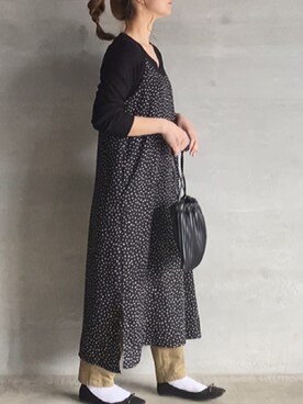 「AS KNOW AS plus（アズノゥアズプラス）のアイテム（チノパンツ）」を使った、⁑⁑ぁぃ⁑⁑さん（レディース・157cm）の春コーディネート