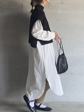 「AS KNOW AS plus（アズノゥアズプラス）のアイテム（チノパンツ）」を使った、⁑⁑ぁぃ⁑⁑さん（レディース・157cm）の春コーディネート