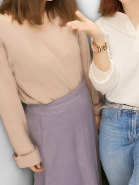 あやのさん（レディース・155cm）の冬コーディネート