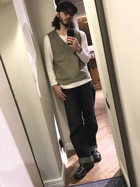 「FRANK LEDER（フランクリーダー）のアイテム（ジャケット/アウター）」を使った、Ogumaさん（メンズ・174cm）の秋コーディネート