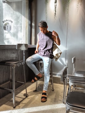 「#Re:room（リルーム）のアイテム」を使った、Yoshinori.Uさん（メンズ・172cm）の夏コーディネート