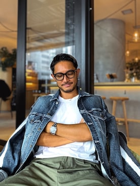 「スタッフセンバツ」｜「アイテム（ジャケット/アウター）」を使った、Yoshinori.Uさん（メンズ・172cm）の秋コーディネート