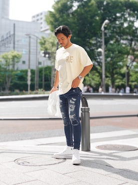 「#Re:room（リルーム）のアイテム」を使った、Yoshinori.Uさん（メンズ・172cm）の夏コーディネート