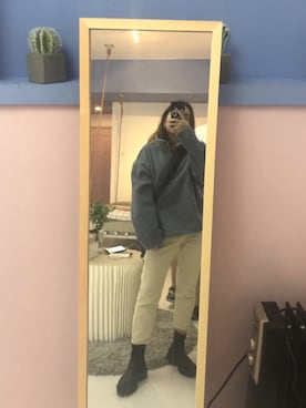 「blue」｜「アイテム（パーカー）」を使った、CallmeVVさん（レディース・152cm）の秋コーディネート
