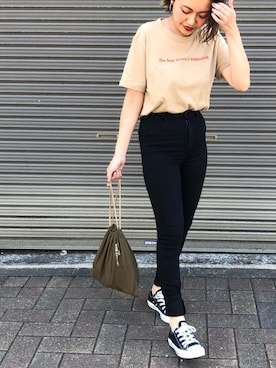「CONVERSE（コンバース）のconverse（コンバース） ALL STAR OX（オールスターOX）（スニーカー）」を使った、MIHOさん（レディース・152cm）の夏コーディネート