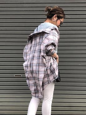 「CIAOPANIC TYPY（チャオパニックティピー）のアイテム（レッグウェア）」を使った、MIHOさん（レディース・152cm）の春コーディネート